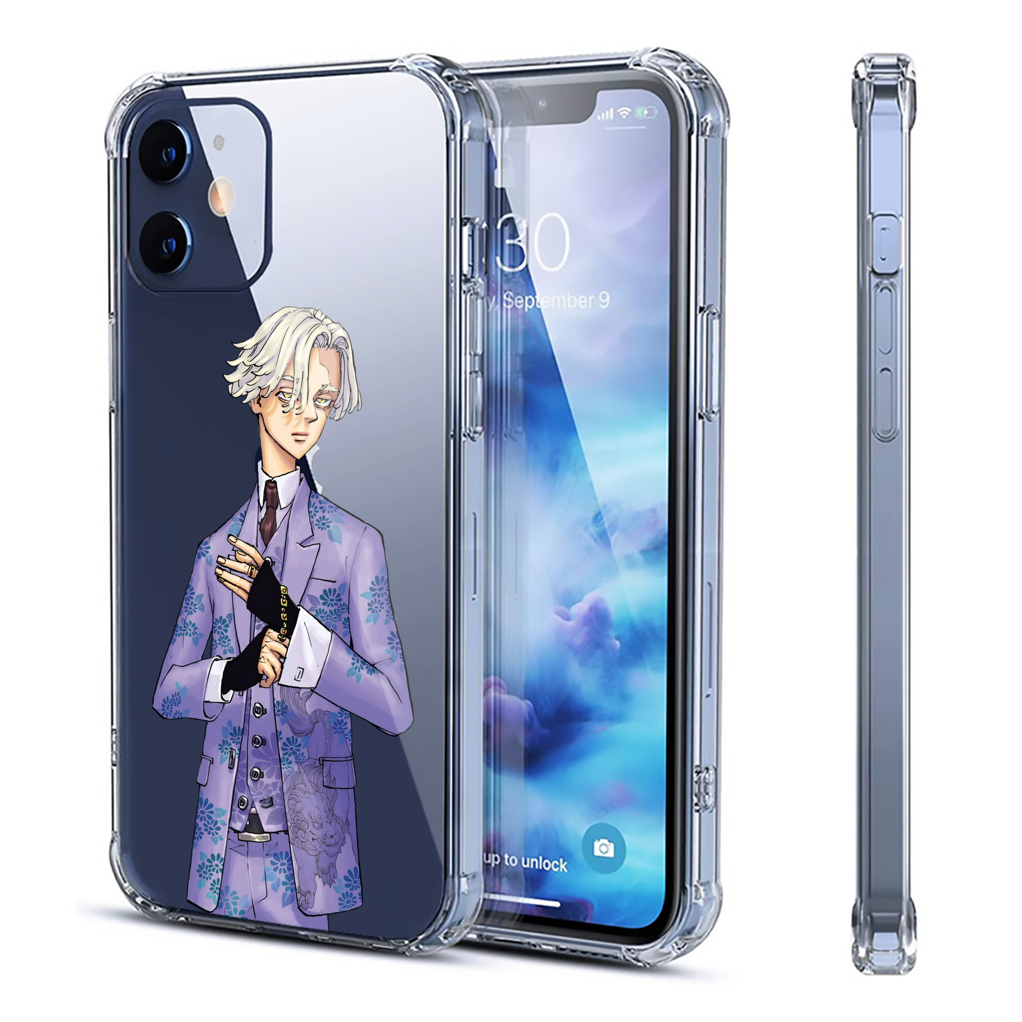 （画像用） 東京リベンジャーズ Tokyo Revengers 【iPhone 12シリーズ対応】透明スマホケース（クリアソフトケース）